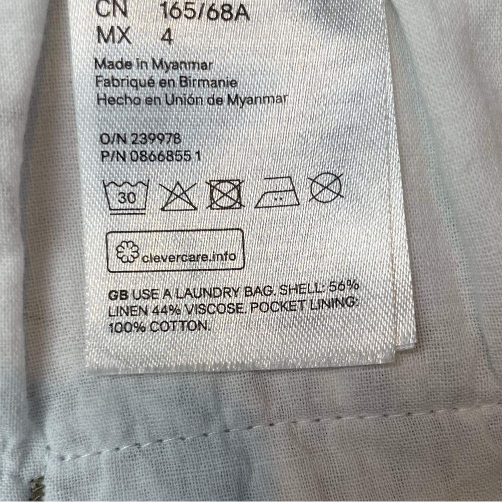 Nwt Desmond & Dempsey X H&M Linen Printed Shorts — image 4 of 6